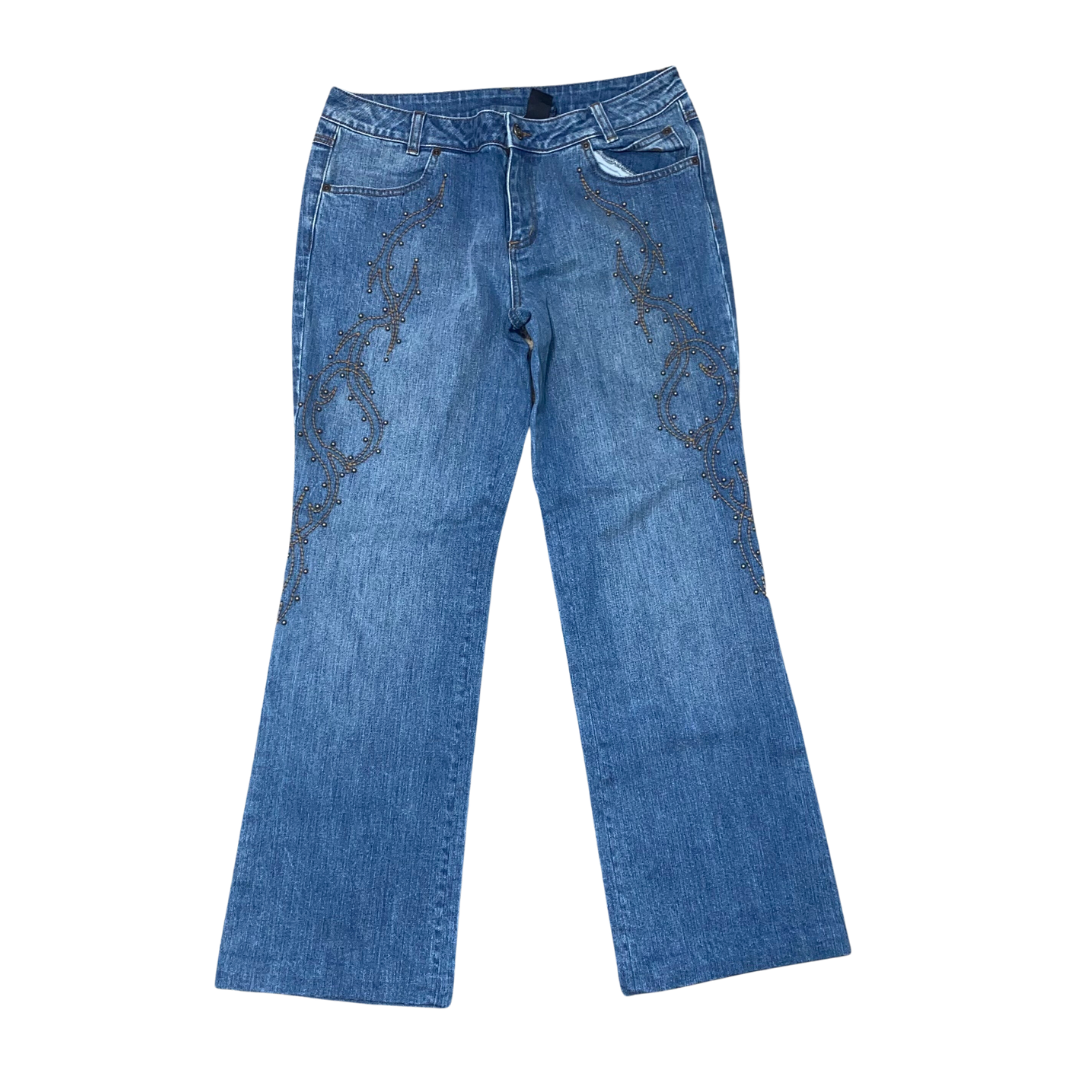 Vintage Harley Davidson Gold Detailed Jeans