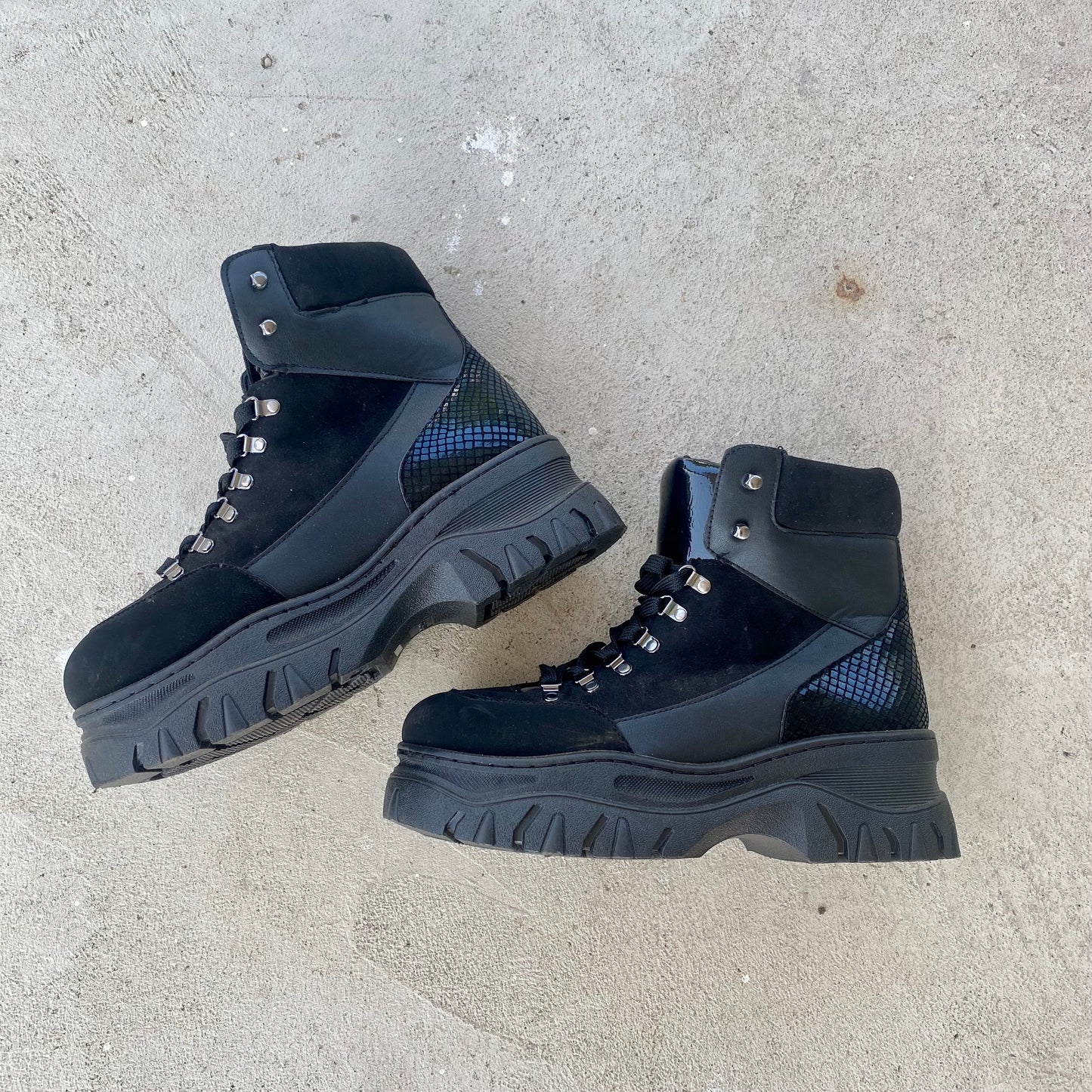 Chunky Black Boots