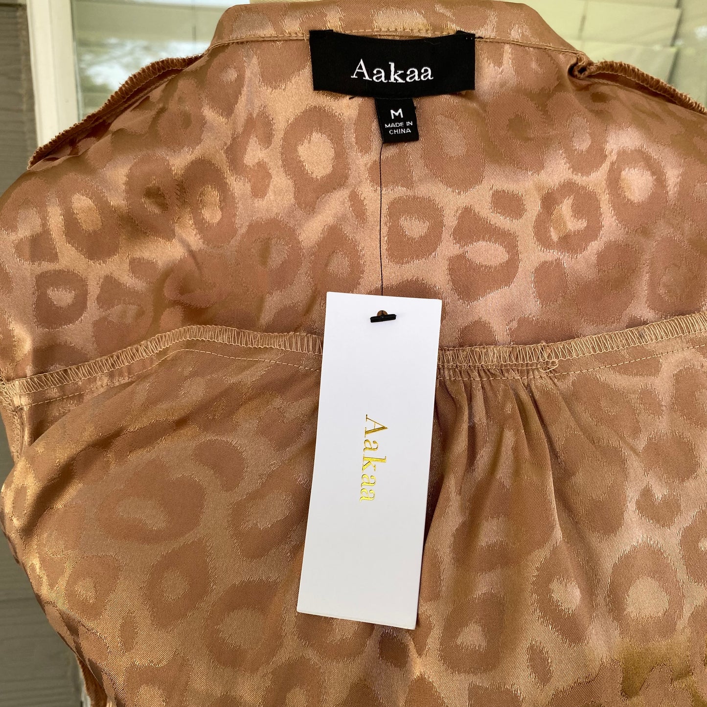 Rose Gold Leopard Print Dress