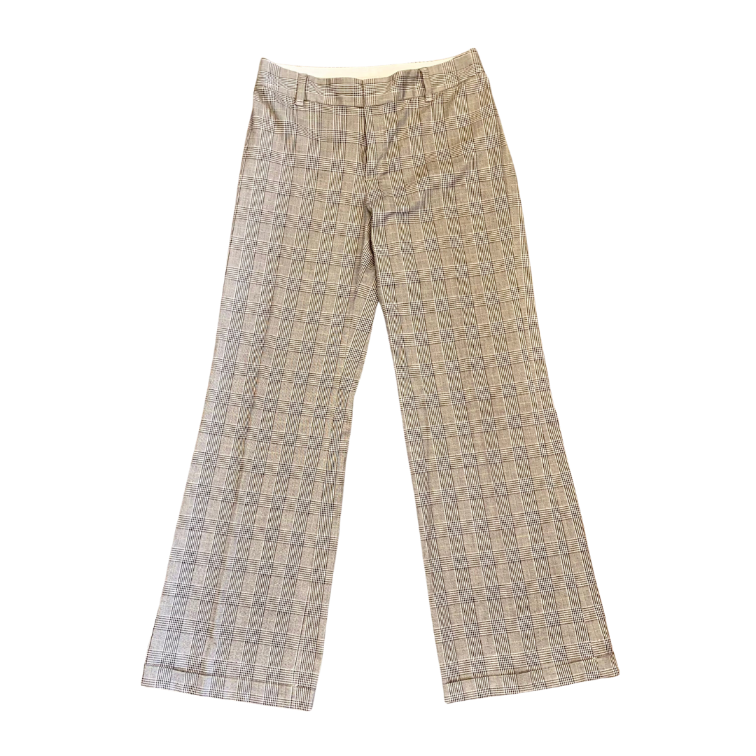 Brown Plaid Trousers