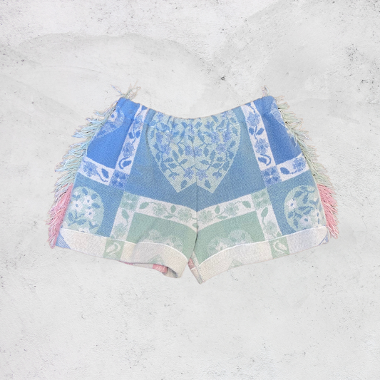 Pastel Heart Blanket Shorts - Size Small