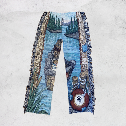 Friendly Teddy Bear Blanket Pants - Medium