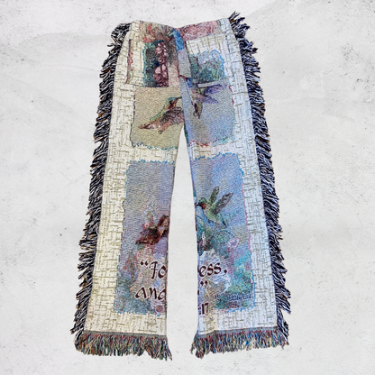 Flower Water Color Blanket Pants - Medium