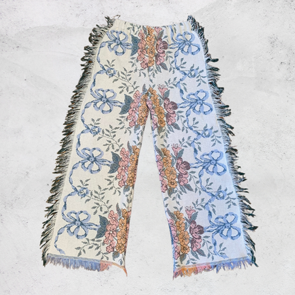 Colorful Floral Blanket Pants - Size XL