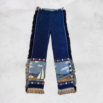 Sailboat Blanket Pants - Small