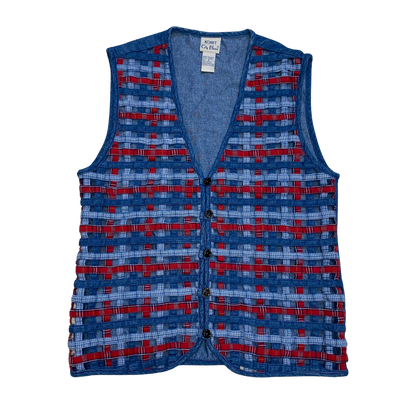Weaved Denim Vest