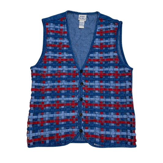 Weaved Denim Vest