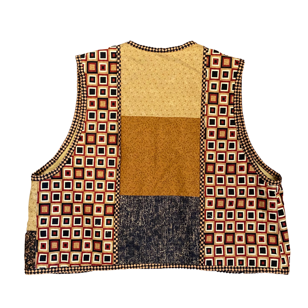 Handmade Brown Quilted Vest