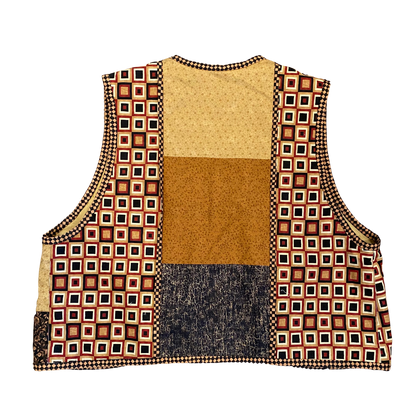 Handmade Brown Quilted Vest