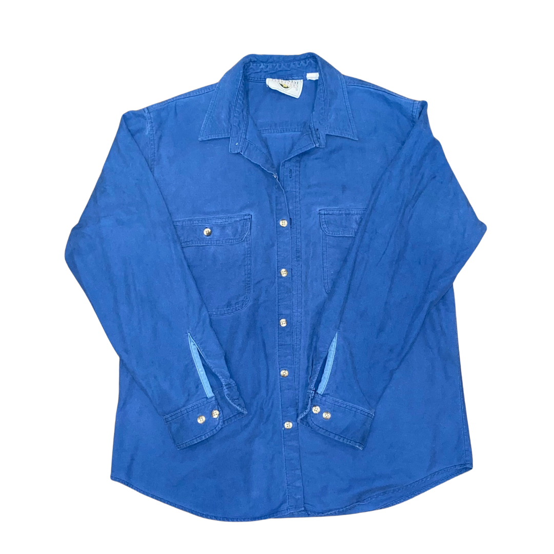 Royal Blue Button Up