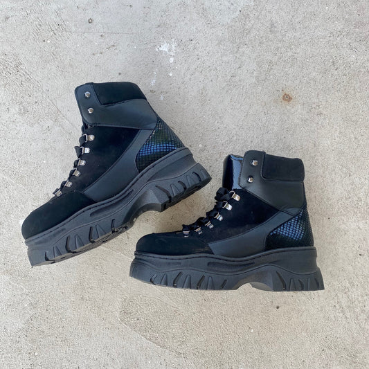 Chunky Black Boots