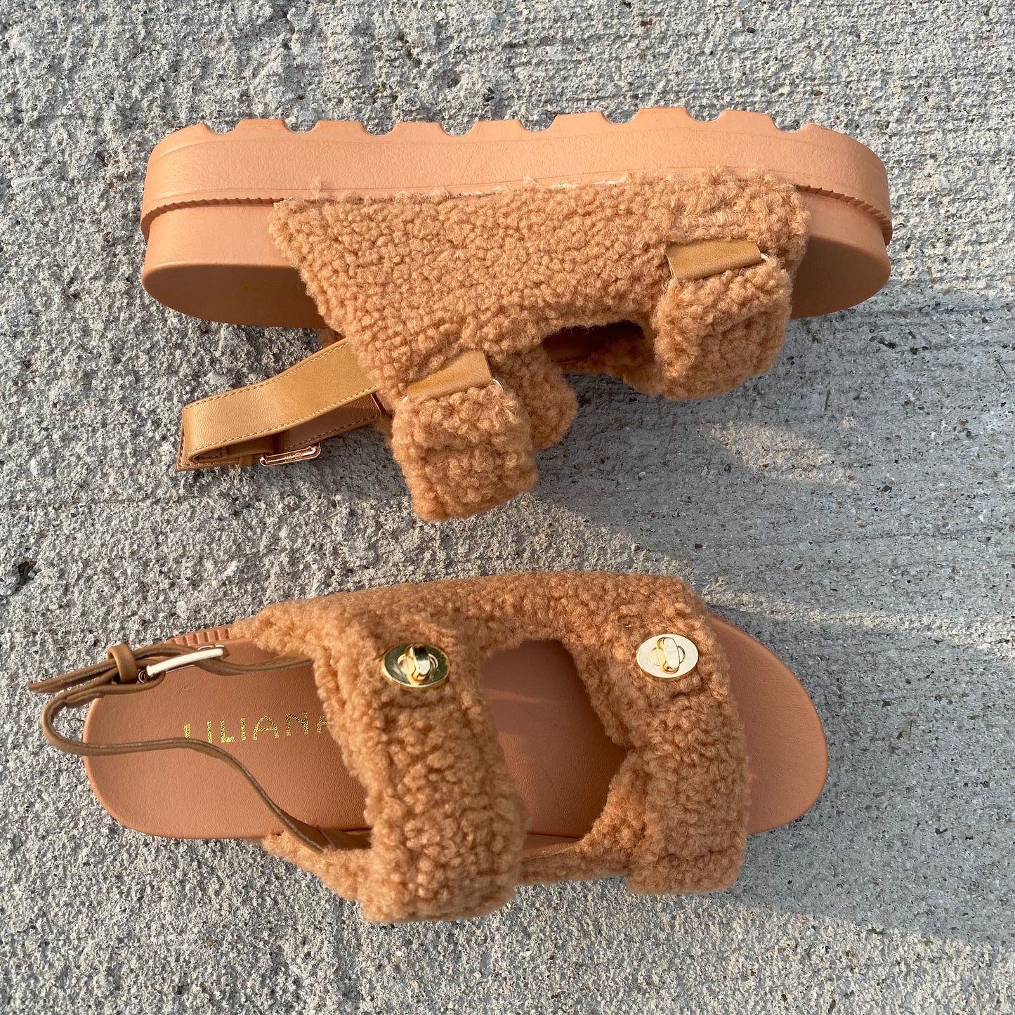 Honey Fur Sandles