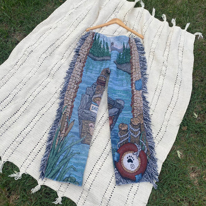 Friendly Teddy Bear Blanket Pants - Medium