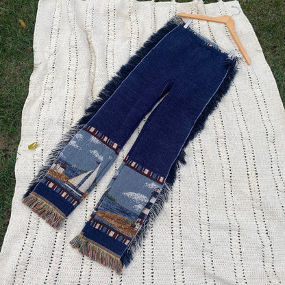 Sailboat Blanket Pants - Small