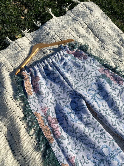 Colorful Floral Blanket Pants - Size XL