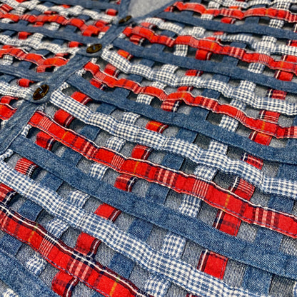 Weaved Denim Vest