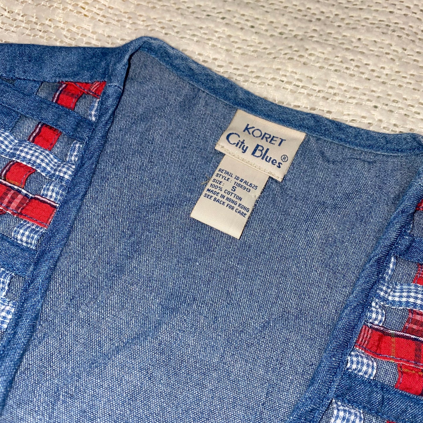 Weaved Denim Vest