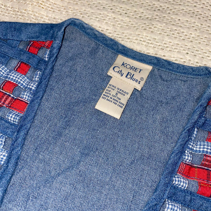 Weaved Denim Vest