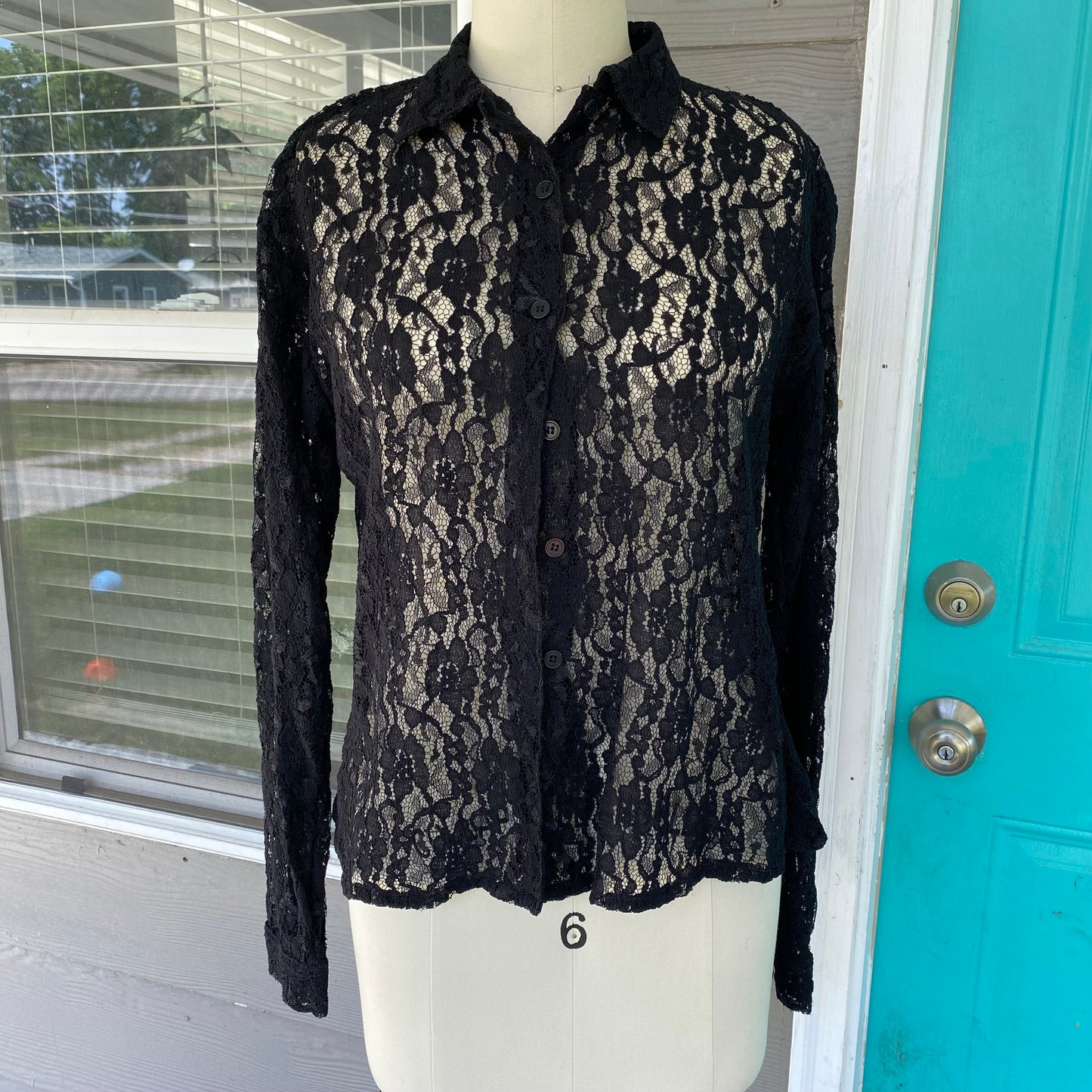 Black Lace Blouse