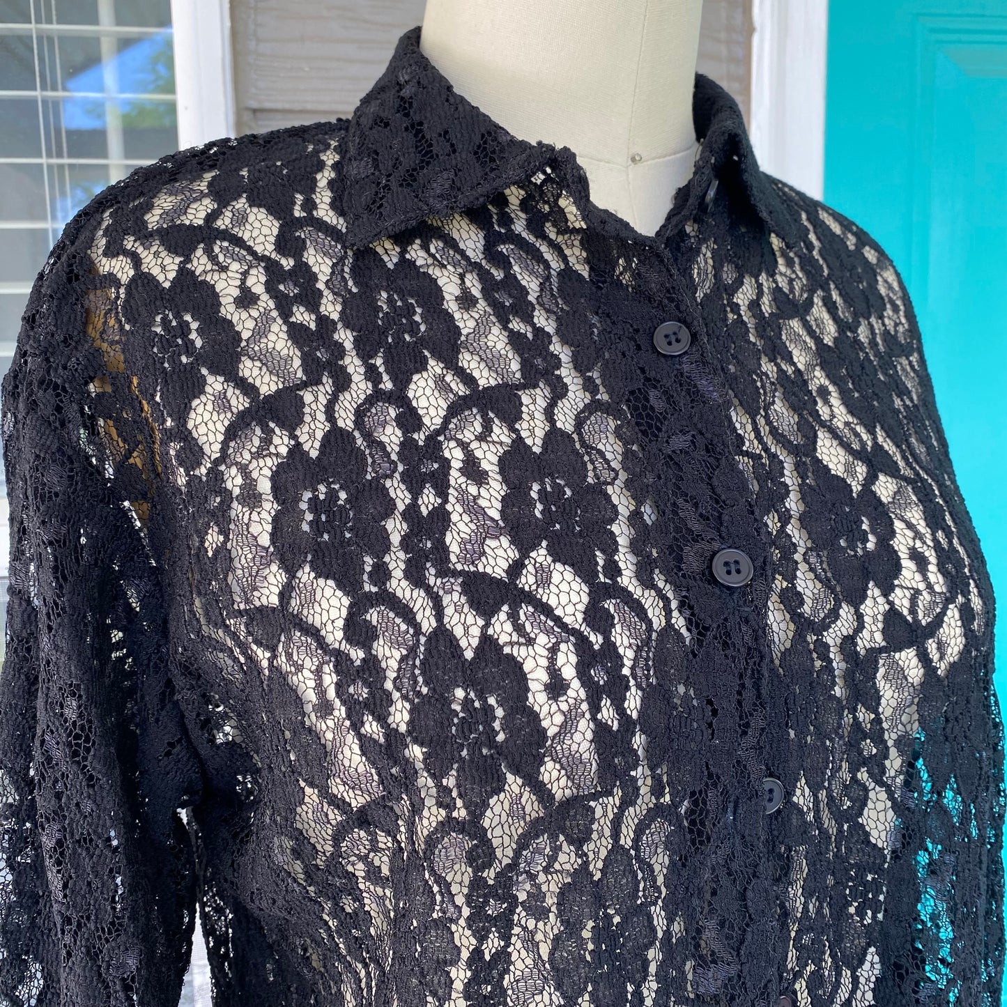 Black Lace Blouse
