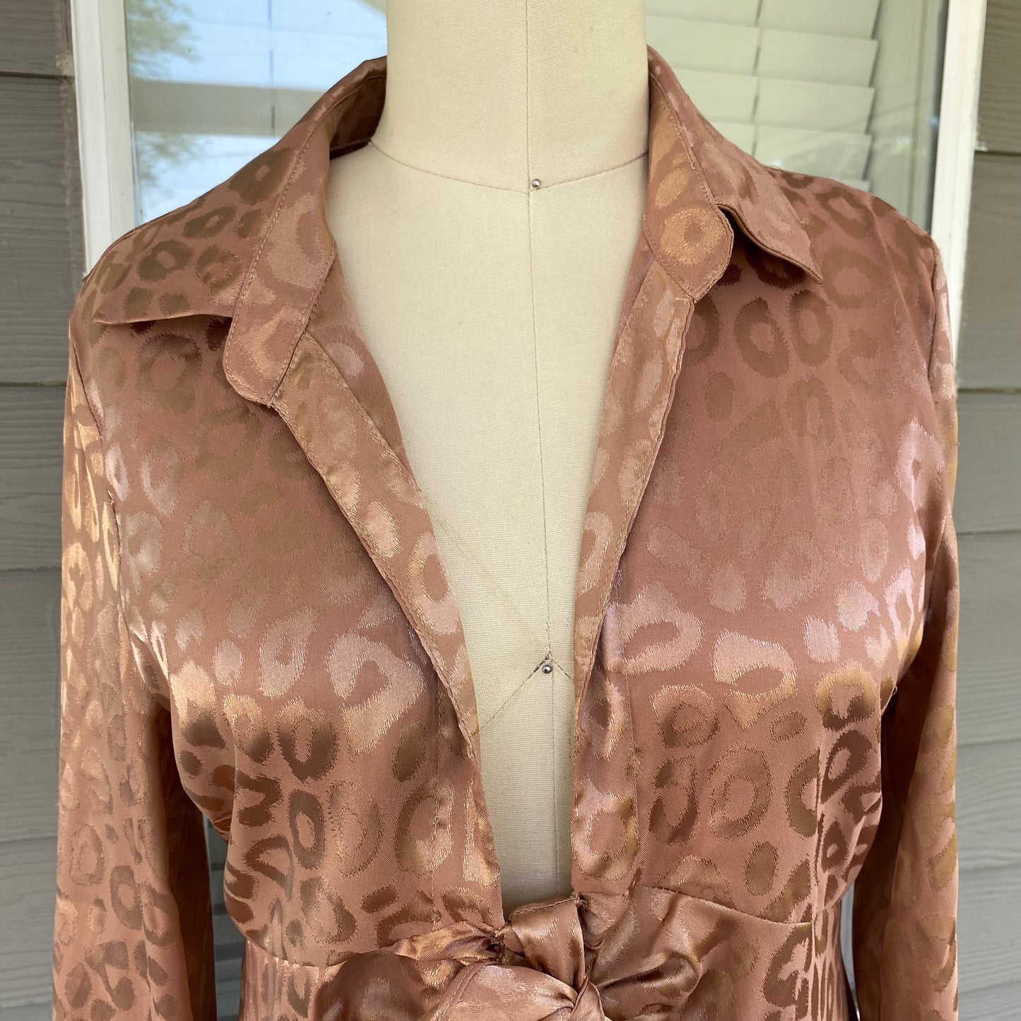 Rose Gold Leopard Print Dress