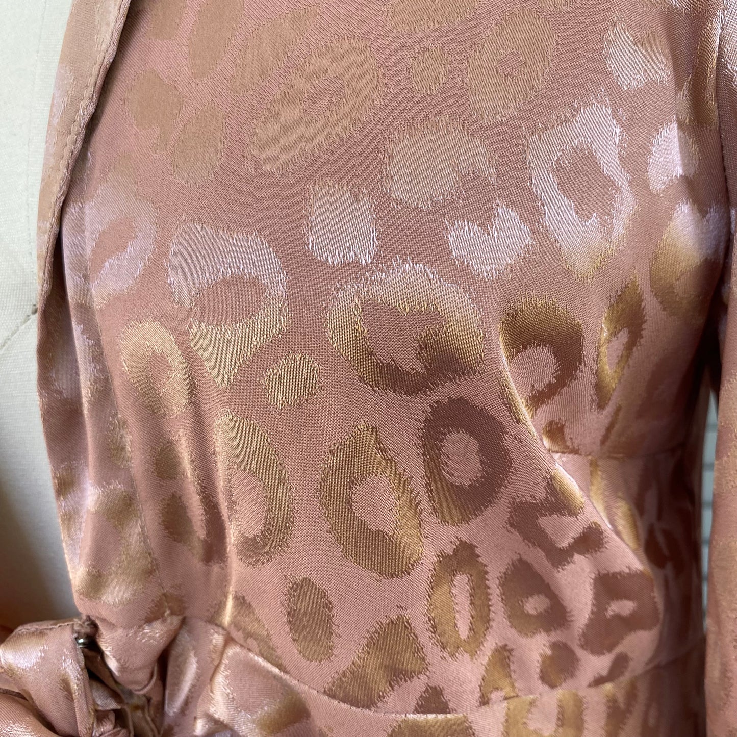 Rose Gold Leopard Print Dress