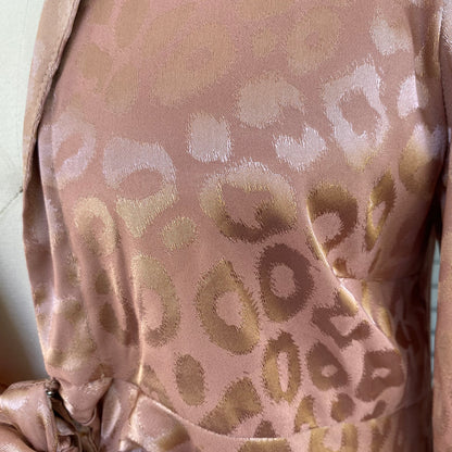 Rose Gold Leopard Print Dress