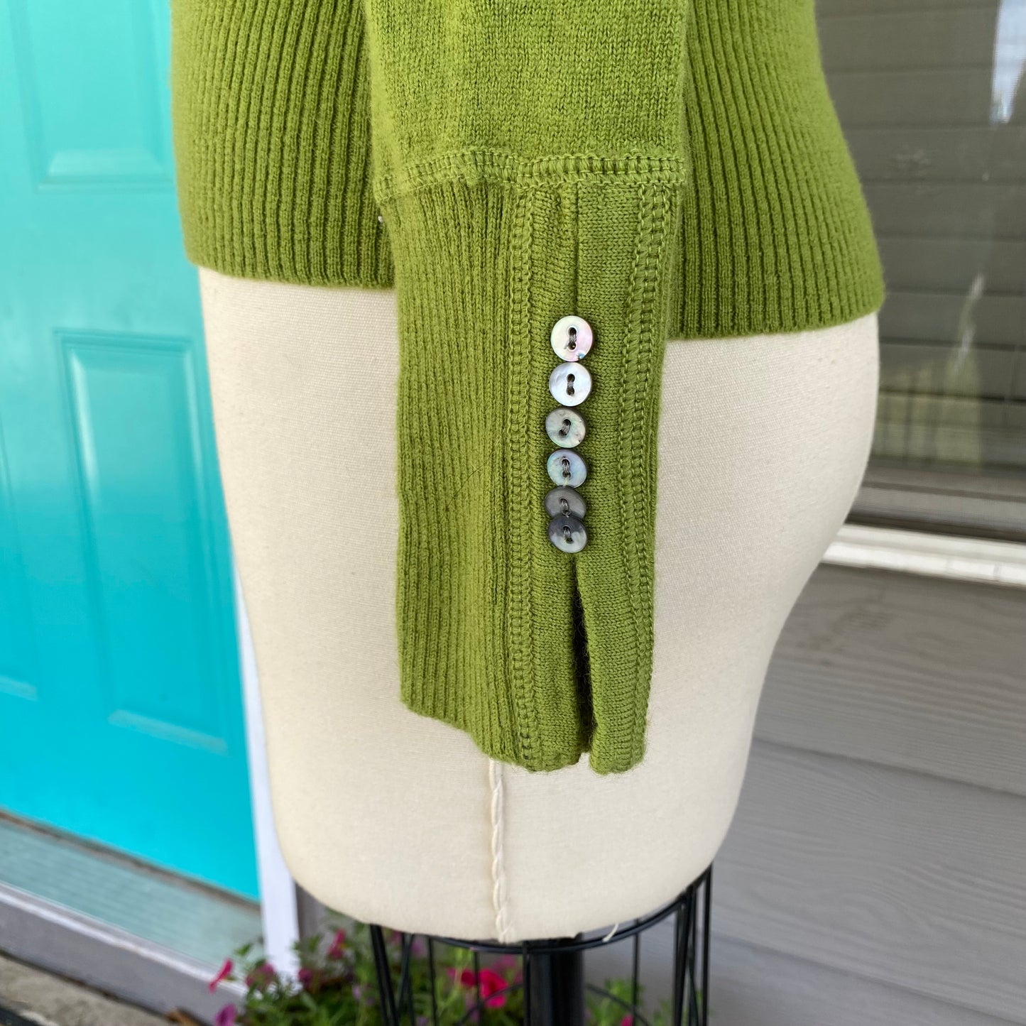 Vintage Green Wool Sweather
