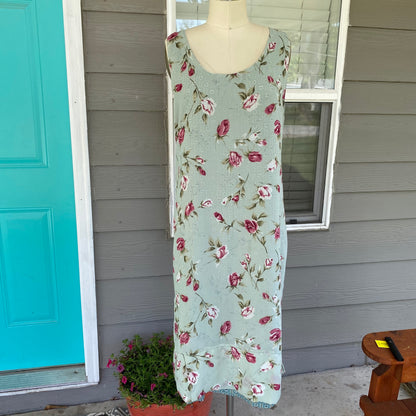 Green Reversible Floral Dress
