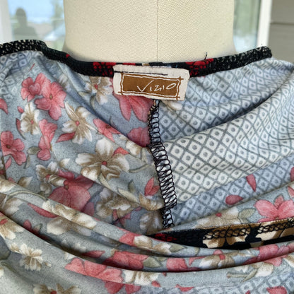 Vintage Floral Halter Dress