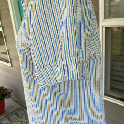 Vintage American Sweetheart Striped Button Up