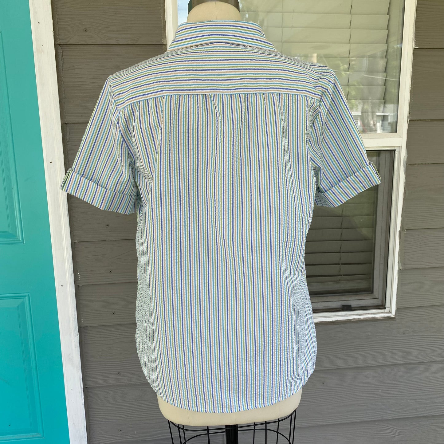 Vintage American Sweetheart Striped Button Up