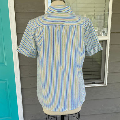 Vintage American Sweetheart Striped Button Up