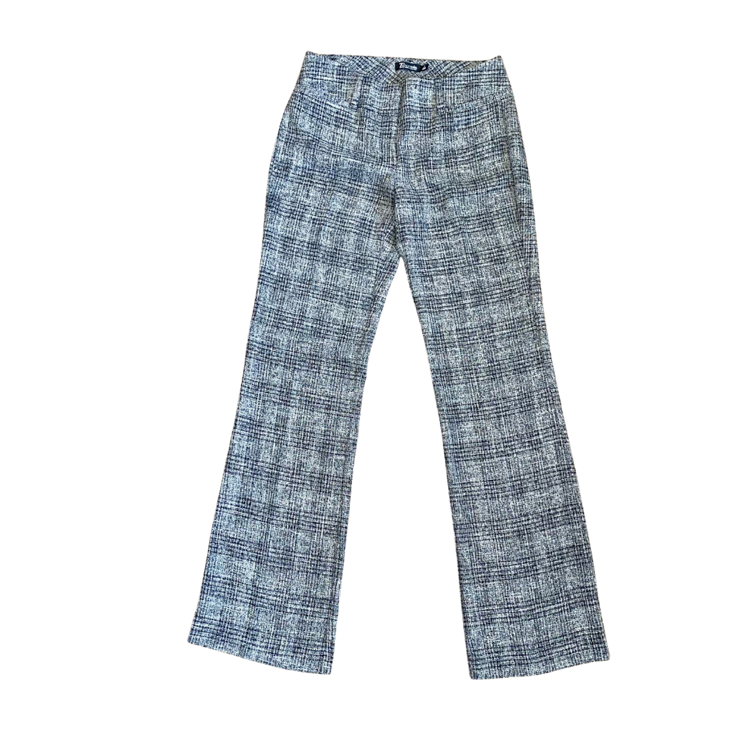 Grey/Black Plaid Trousers