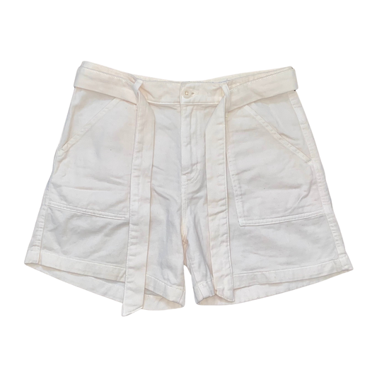 Beige Denim Shorts