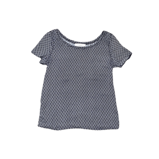 Black and White Short Sleeve Shirt