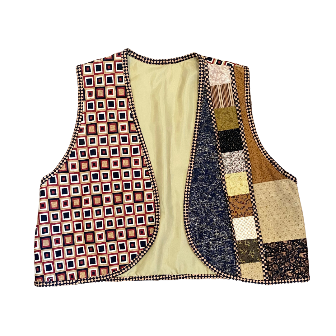 Handmade Brown Quilted Vest