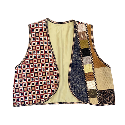 Handmade Brown Quilted Vest