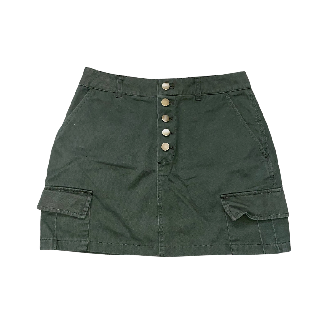 Green Cargo Mini Skirt