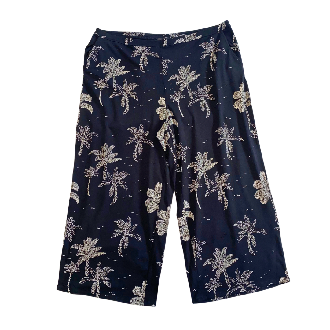 Black Palm Tree Pants