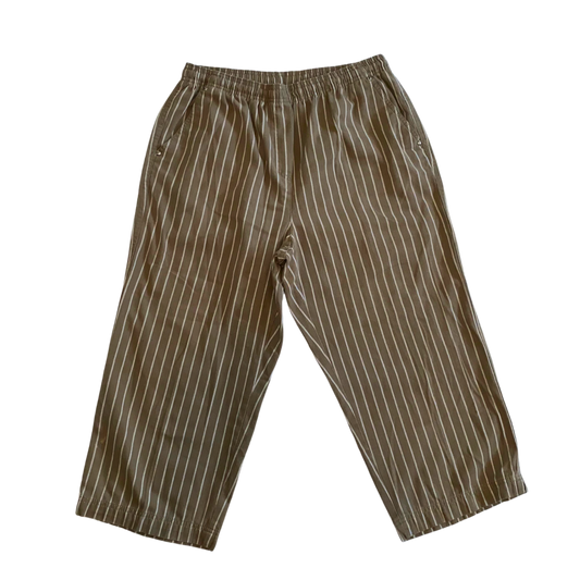 Khaki Striped Pants