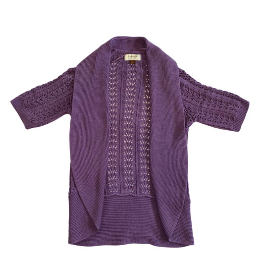 Purple Knit Cardigan