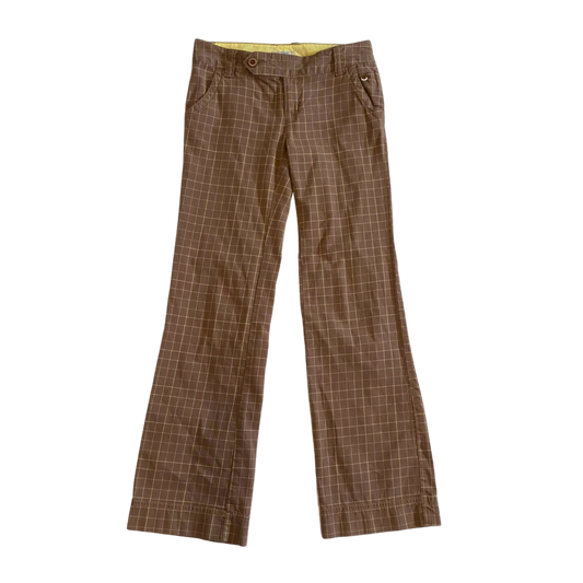 Brown Plaid Trousers