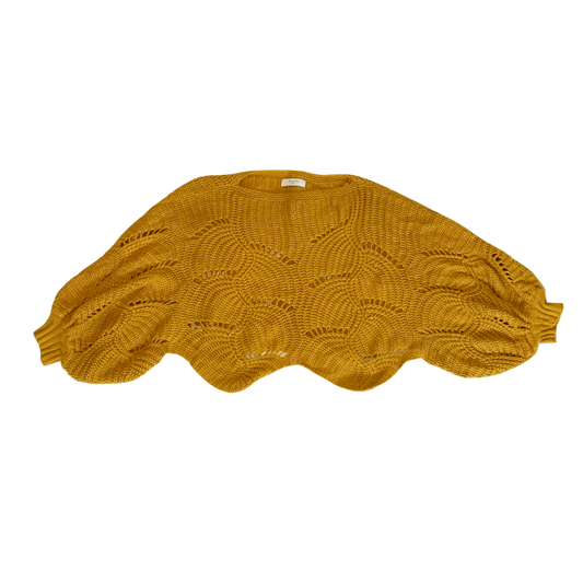 Yellow Knit Cropped Sweater