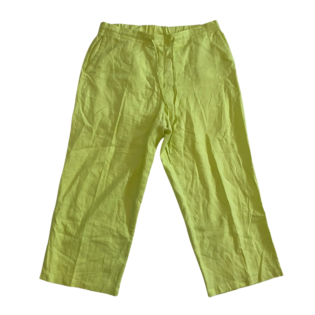Lime Green Linen Pants